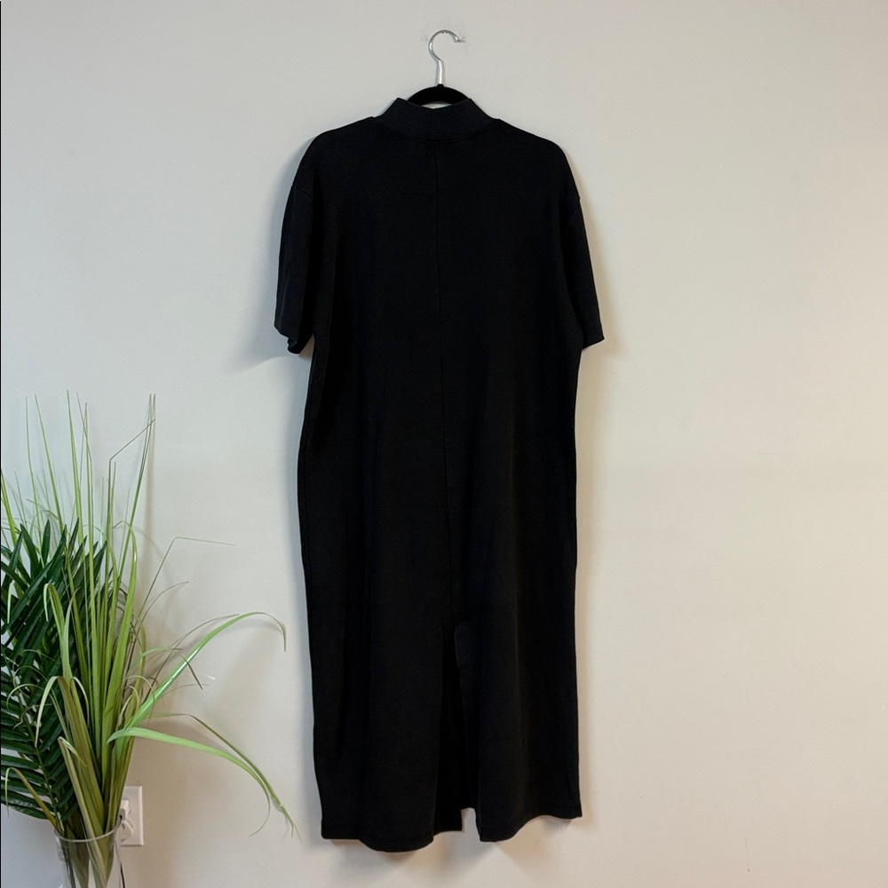 Zara Black interlock mock neck Midi Dress size L - Picture 5 of 8